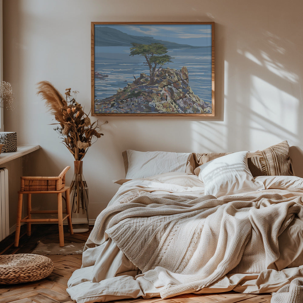 Quiet Sentinel, 17 Mile Drive, California, USA - Stretched Canvas, Poster or Fine Art Print I Heart Wall Art