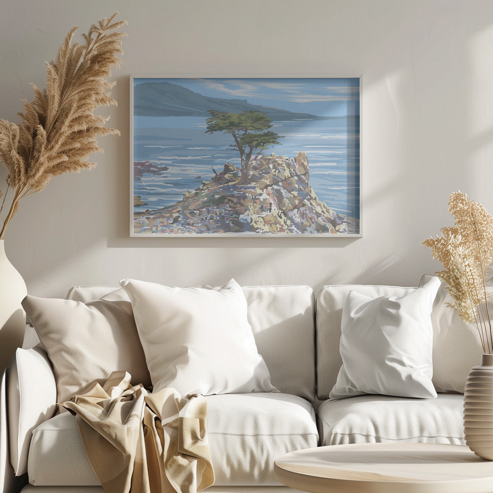 Quiet Sentinel, 17 Mile Drive, California, USA - Stretched Canvas, Poster or Fine Art Print I Heart Wall Art