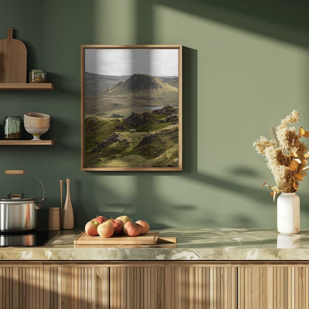 Quiraing Landscape on Scotland&amp;039;s Isle of Skye - Stretched Canvas, Poster or Fine Art Print - I Heart Wall Art - Poster Print, Canvas Print or Framed Art Print