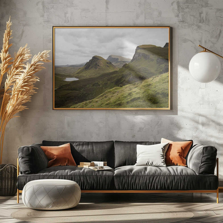 Quiraing Landscape on Scotland&amp;039;s Isle of Skye - Stretched Canvas, Poster or Fine Art Print - I Heart Wall Art - Poster Print, Canvas Print or Framed Art Print