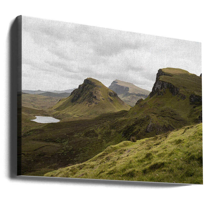 Quiraing Landscape on Scotland&amp;039;s Isle of Skye - Stretched Canvas, Poster or Fine Art Print - I Heart Wall Art - Poster Print, Canvas Print or Framed Art Print