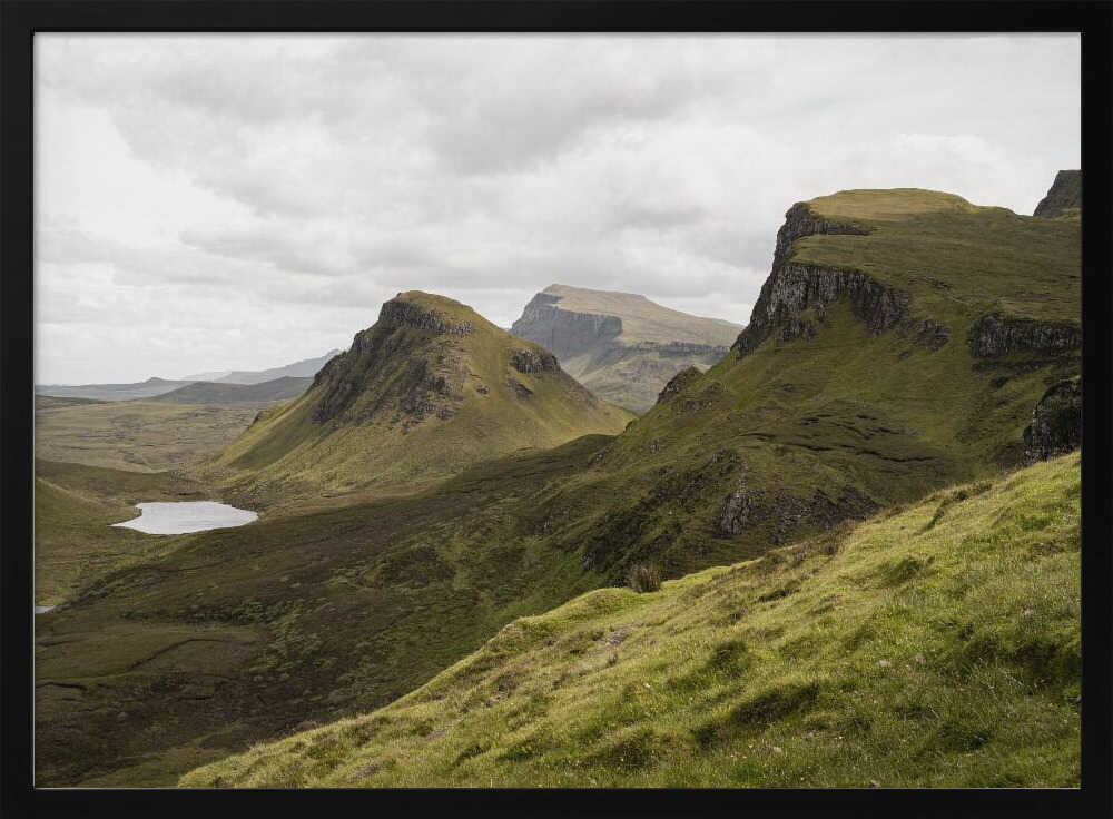 Quiraing Landscape on Scotland&039;s Isle of Skye - Stretched Canvas, Poster or Fine Art Print - I Heart Wall Art - Poster Print, Canvas Print or Framed Art Print