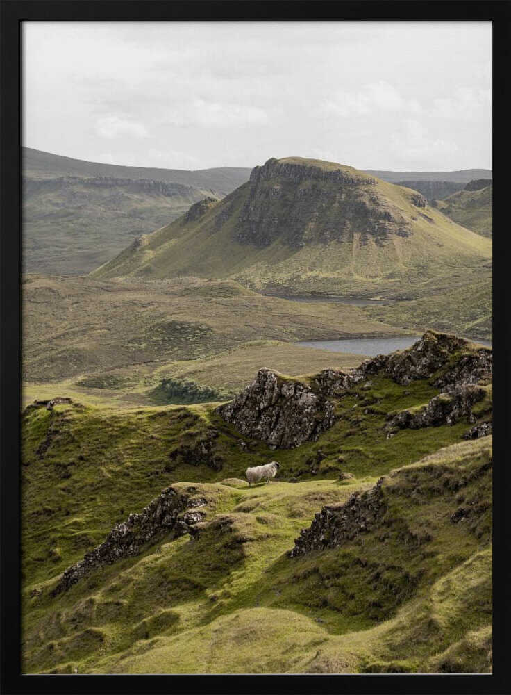 Quiraing Landscape on Scotland&039;s Isle of Skye - Stretched Canvas, Poster or Fine Art Print - I Heart Wall Art - Poster Print, Canvas Print or Framed Art Print