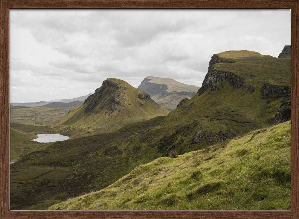 Quiraing Landscape on Scotland&039;s Isle of Skye - Stretched Canvas, Poster or Fine Art Print - I Heart Wall Art - Poster Print, Canvas Print or Framed Art Print