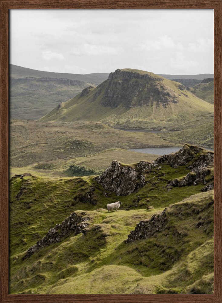 Quiraing Landscape on Scotland&039;s Isle of Skye - Stretched Canvas, Poster or Fine Art Print - I Heart Wall Art - Poster Print, Canvas Print or Framed Art Print