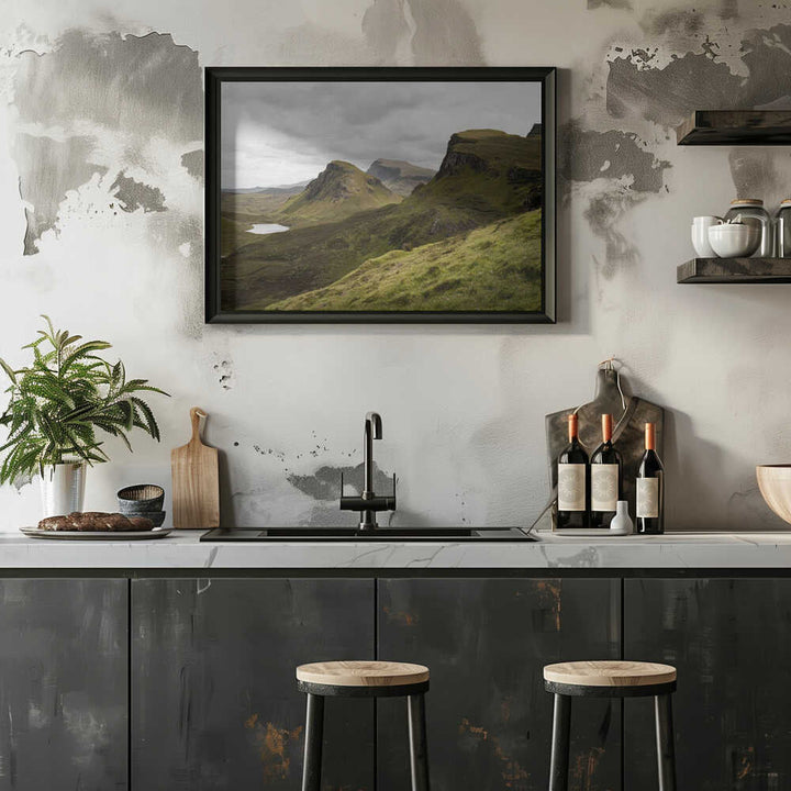 Quiraing Landscape on Scotland&amp;039;s Isle of Skye - Stretched Canvas, Poster or Fine Art Print - I Heart Wall Art - Poster Print, Canvas Print or Framed Art Print
