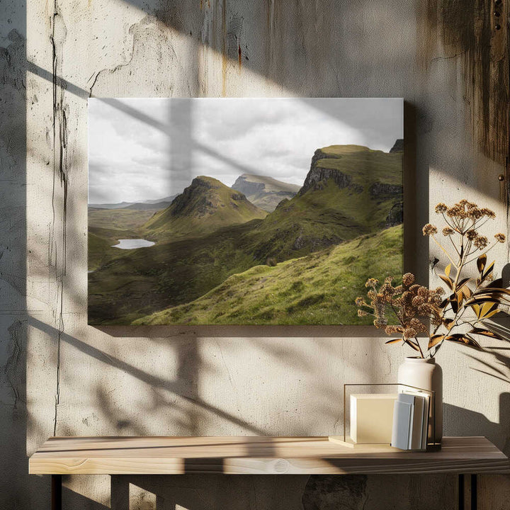 Quiraing Landscape on Scotland&amp;039;s Isle of Skye - Stretched Canvas, Poster or Fine Art Print - I Heart Wall Art - Poster Print, Canvas Print or Framed Art Print