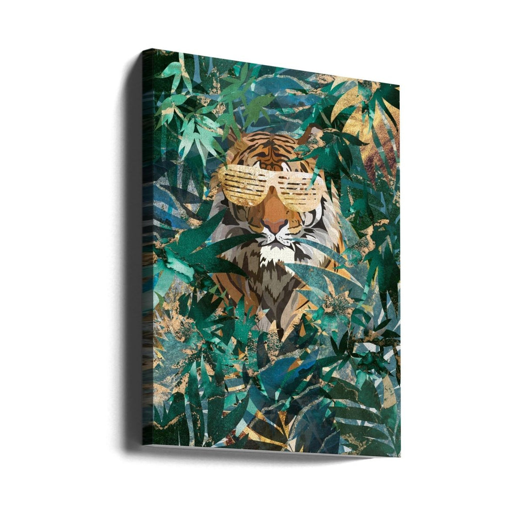 R&amp;amp;B Tiger in the jungle - Stretched Canvas, Poster or Fine Art Print - I Heart Wall Art - Poster Print, Canvas Print or Framed Art Print
