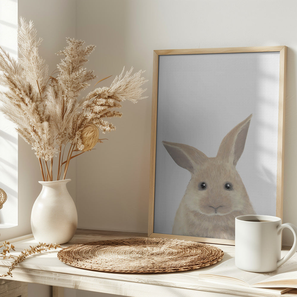 Rabbit - Stretched Canvas, Poster or Fine Art Print I Heart Wall Art