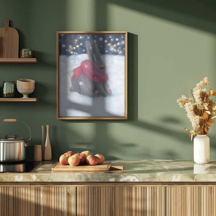 Rabbit - Stretched Canvas, Poster or Fine Art Print I Heart Wall Art