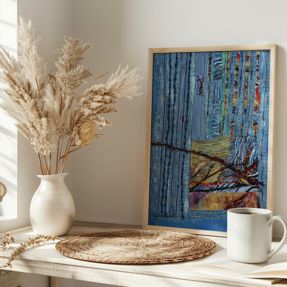 Radiant Floral Harmony - Stretched Canvas, Poster or Fine Art Print I Heart Wall Art