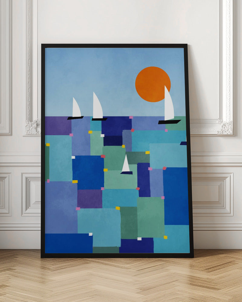 Radiant Ocean Voyage - Stretched Canvas, Poster or Fine Art Print I Heart Wall Art