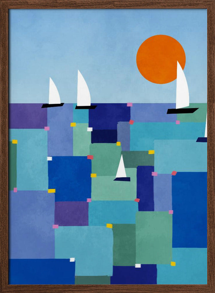 Radiant Ocean Voyage - Stretched Canvas, Poster or Fine Art Print I Heart Wall Art