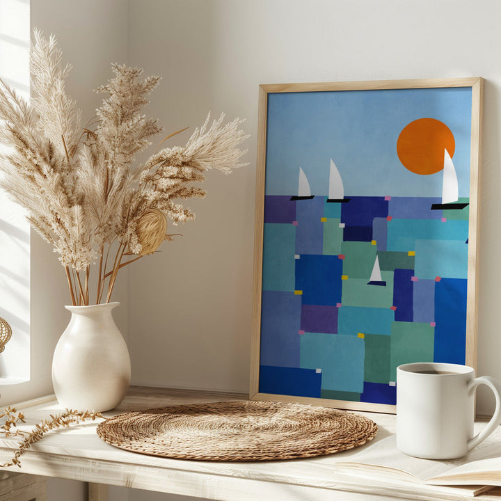 Radiant Ocean Voyage - Stretched Canvas, Poster or Fine Art Print I Heart Wall Art