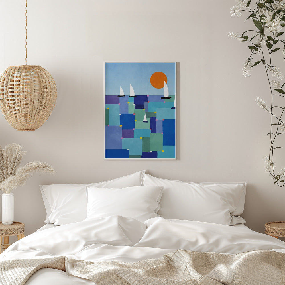 Radiant Ocean Voyage - Stretched Canvas, Poster or Fine Art Print I Heart Wall Art
