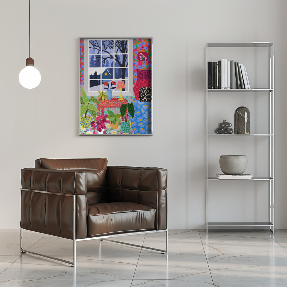9933x14043 Din 108 Winter View - Stretched Canvas, Poster or Fine Art Print I Heart Wall Art