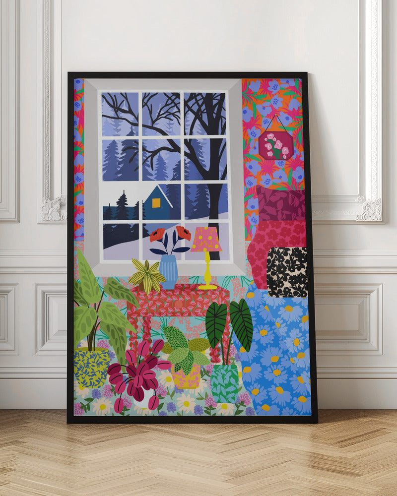 9933x14043 Din 108 Winter View - Stretched Canvas, Poster or Fine Art Print I Heart Wall Art