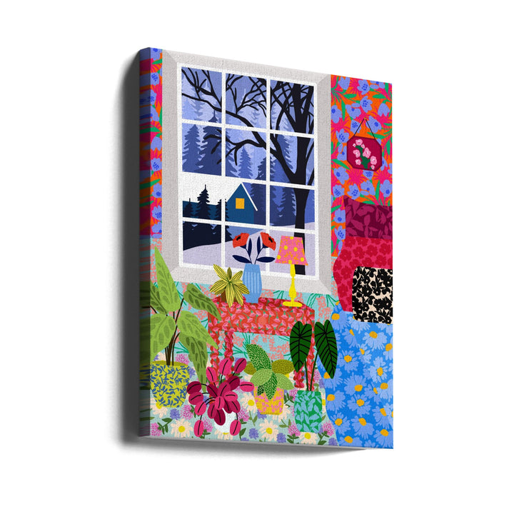 9933x14043 Din 108 Winter View - Stretched Canvas, Poster or Fine Art Print I Heart Wall Art