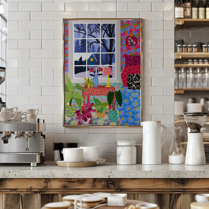 9933x14043 Din 108 Winter View - Stretched Canvas, Poster or Fine Art Print I Heart Wall Art