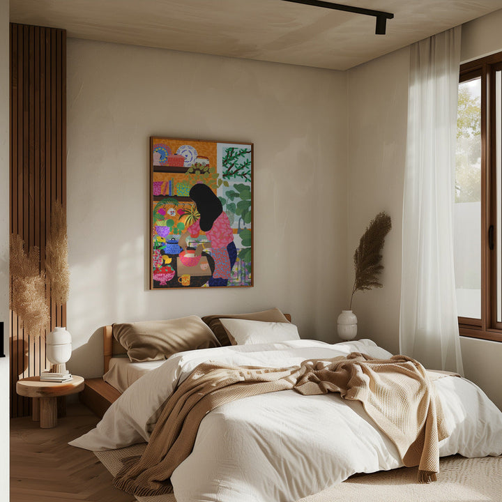 9933x14043 Din 128 Cooking My Breakfast - Stretched Canvas, Poster or Fine Art Print I Heart Wall Art