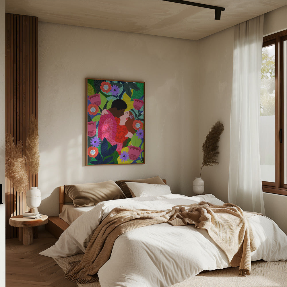 9933x14043 Din 130 May Your Love Blossom 1 - Stretched Canvas, Poster or Fine Art Print I Heart Wall Art