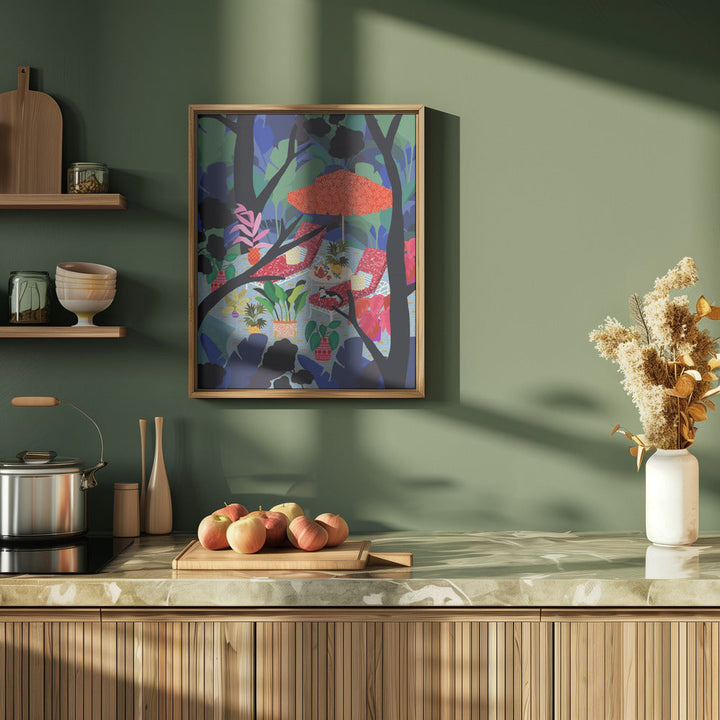 9933x14043 Din 133 Pool In the Middle of Nature - Stretched Canvas, Poster or Fine Art Print I Heart Wall Art