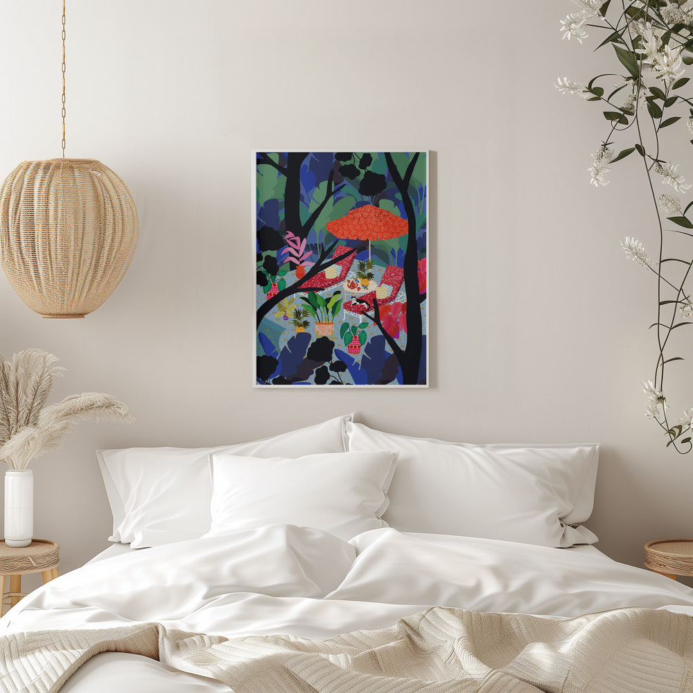 9933x14043 Din 133 Pool In the Middle of Nature - Stretched Canvas, Poster or Fine Art Print I Heart Wall Art