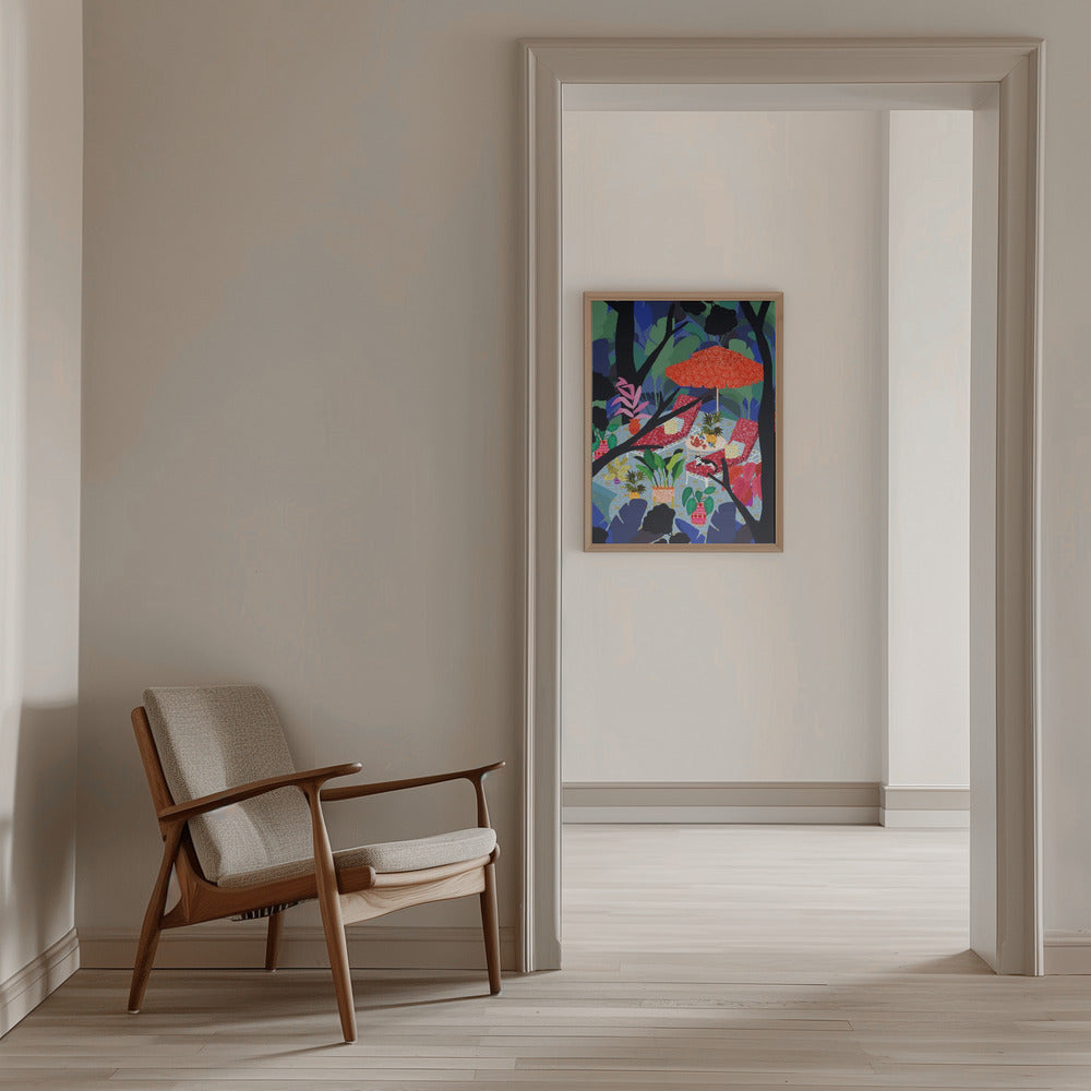9933x14043 Din 133 Pool In the Middle of Nature - Stretched Canvas, Poster or Fine Art Print I Heart Wall Art