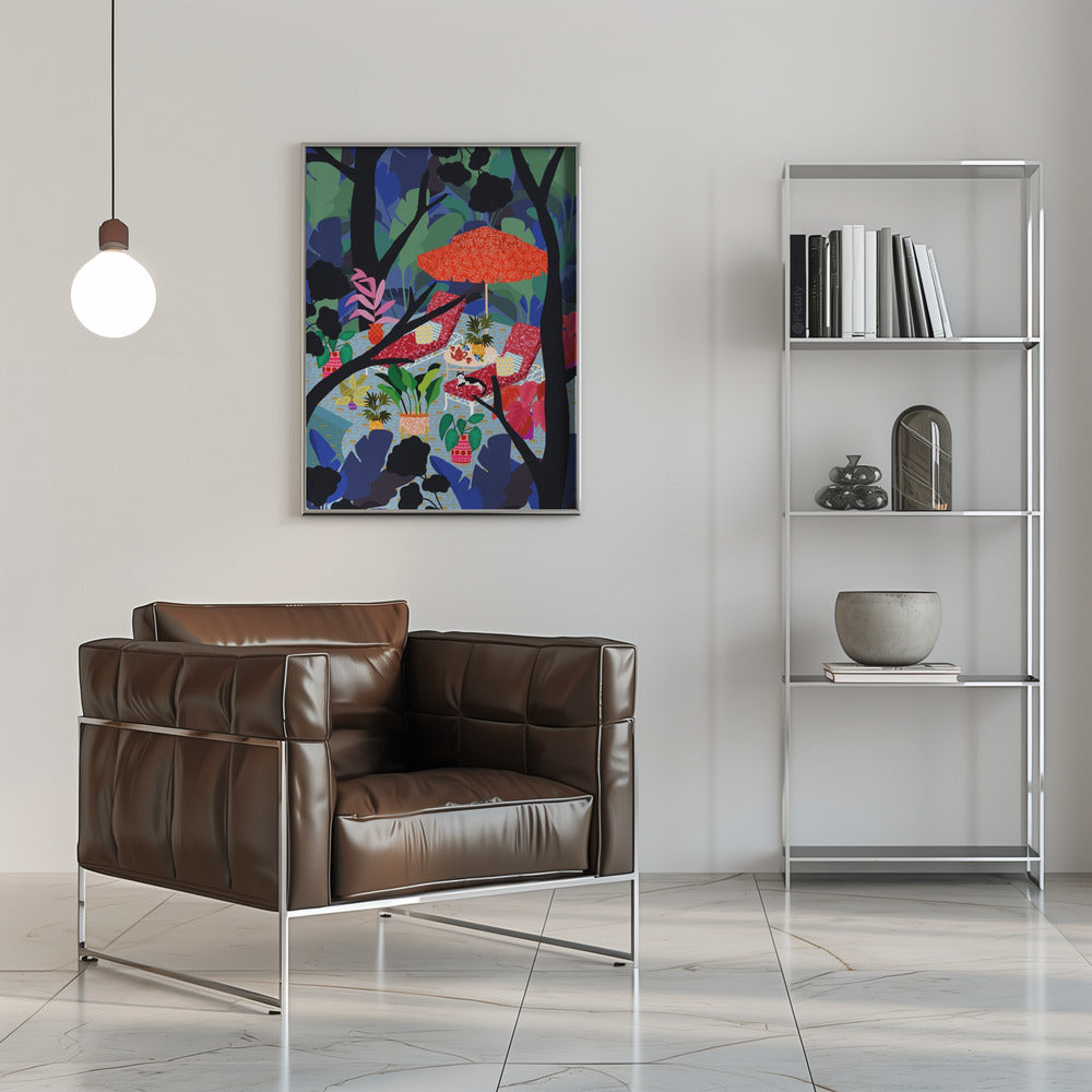 9933x14043 Din 133 Pool In the Middle of Nature - Stretched Canvas, Poster or Fine Art Print I Heart Wall Art