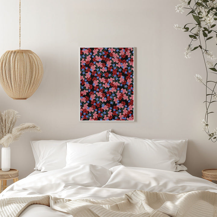 9933x14043 Din 50 Romantic Floral - Stretched Canvas, Poster or Fine Art Print I Heart Wall Art