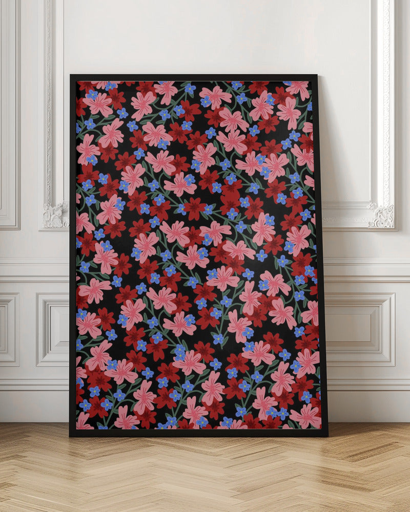 9933x14043 Din 50 Romantic Floral - Stretched Canvas, Poster or Fine Art Print I Heart Wall Art