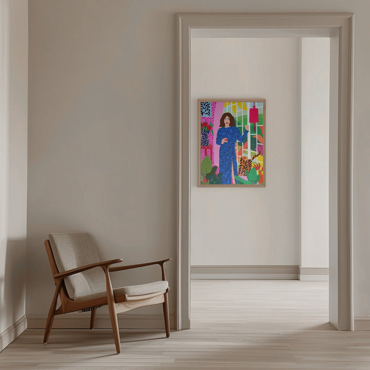 9933x14043 Din 57 Getting My Early Morning Tea - Stretched Canvas, Poster or Fine Art Print I Heart Wall Art