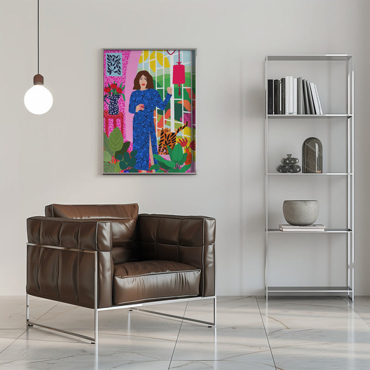 9933x14043 Din 57 Getting My Early Morning Tea - Stretched Canvas, Poster or Fine Art Print I Heart Wall Art