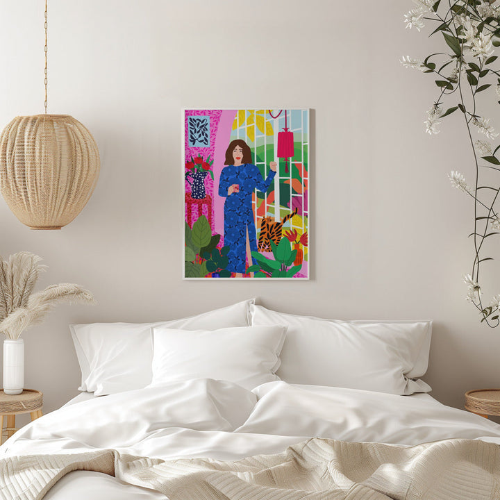 9933x14043 Din 57 Getting My Early Morning Tea - Stretched Canvas, Poster or Fine Art Print I Heart Wall Art