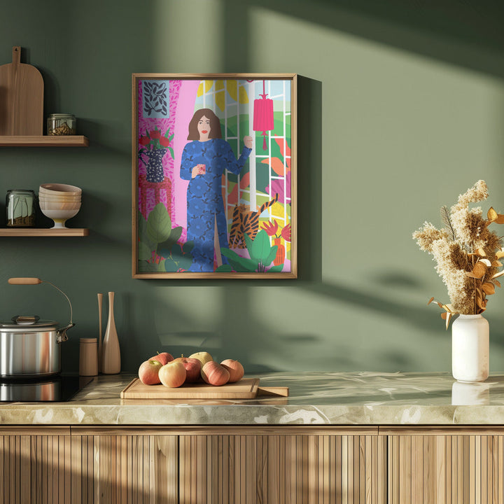 9933x14043 Din 57 Getting My Early Morning Tea - Stretched Canvas, Poster or Fine Art Print I Heart Wall Art