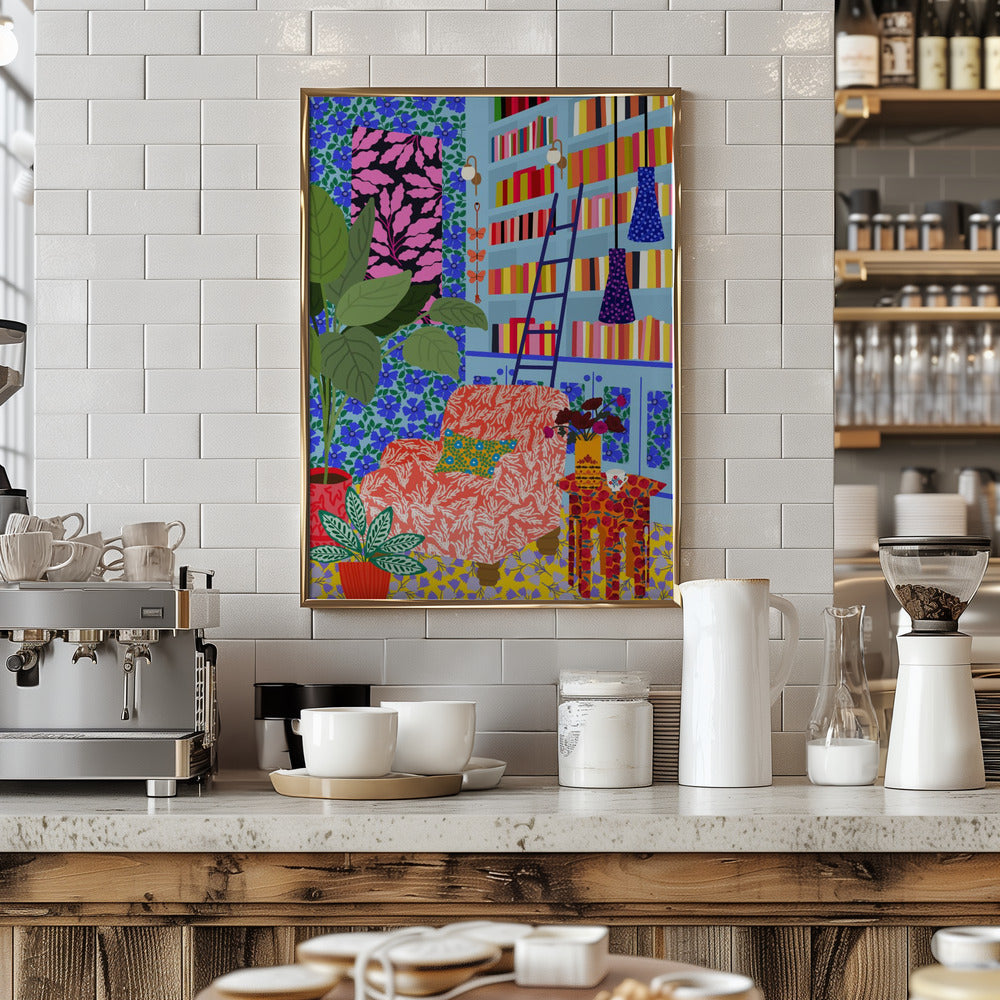 9933x14043 Din 65 My Own Space To  Read.png - Stretched Canvas, Poster or Fine Art Print I Heart Wall Art