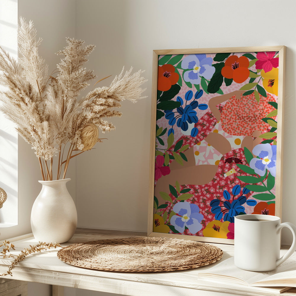 9933x14043 Din 82 Sleeping Under the Sun - Stretched Canvas, Poster or Fine Art Print I Heart Wall Art