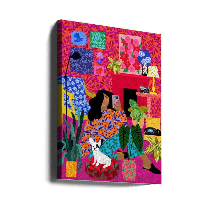 9933x14043 Din 83 Taking Selfies of Yourself - Stretched Canvas, Poster or Fine Art Print I Heart Wall Art