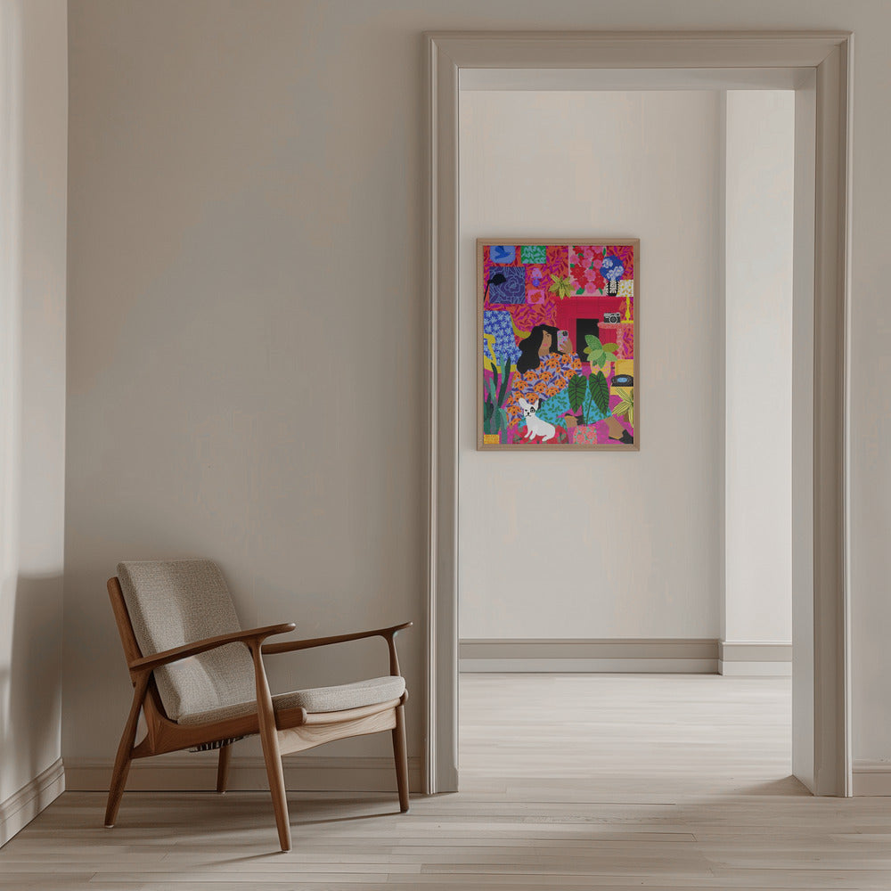 9933x14043 Din 83 Taking Selfies of Yourself - Stretched Canvas, Poster or Fine Art Print I Heart Wall Art