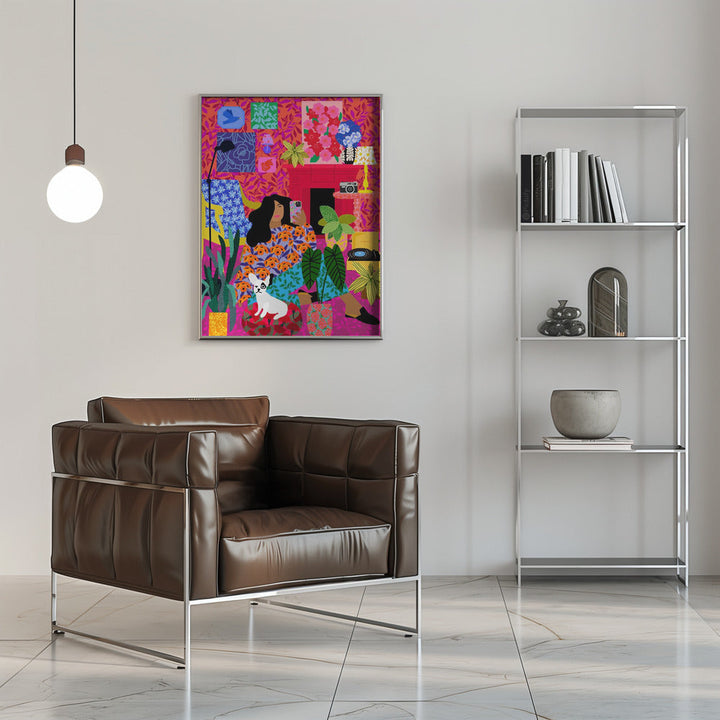 9933x14043 Din 83 Taking Selfies of Yourself - Stretched Canvas, Poster or Fine Art Print I Heart Wall Art