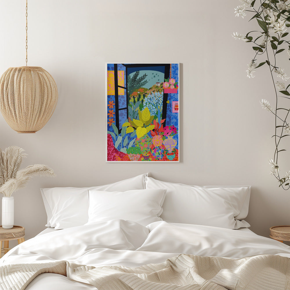 9933x14043 Din 85 View From My Window - Stretched Canvas, Poster or Fine Art Print I Heart Wall Art