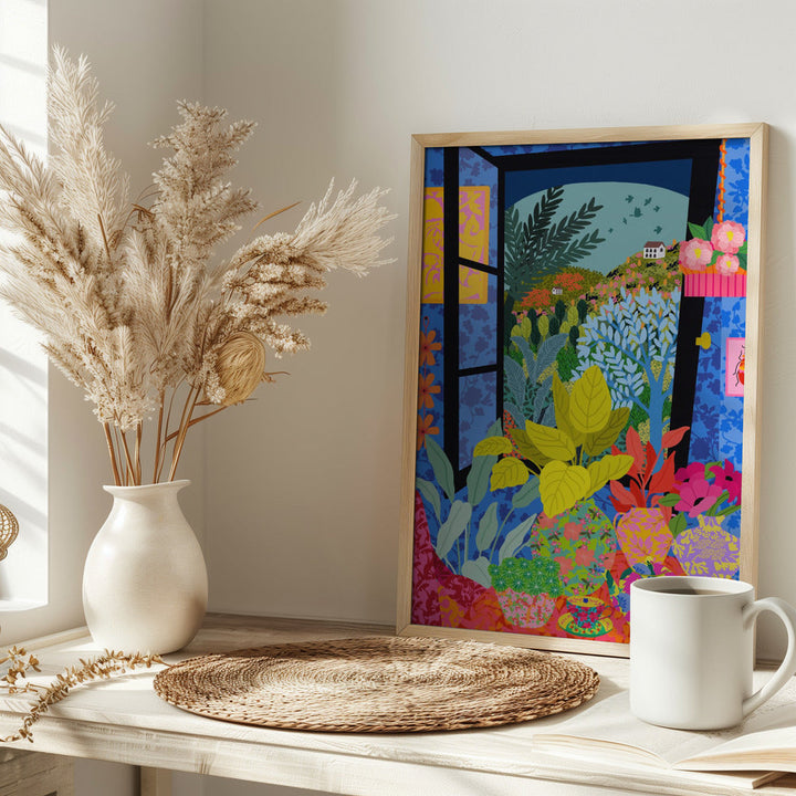 9933x14043 Din 85 View From My Window - Stretched Canvas, Poster or Fine Art Print I Heart Wall Art