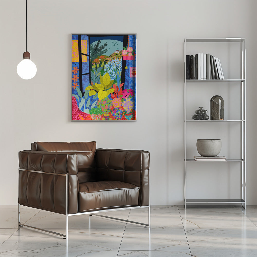 9933x14043 Din 85 View From My Window - Stretched Canvas, Poster or Fine Art Print I Heart Wall Art