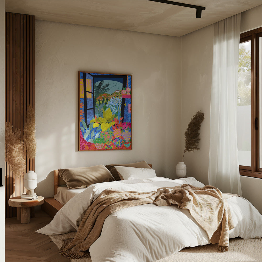 9933x14043 Din 85 View From My Window - Stretched Canvas, Poster or Fine Art Print I Heart Wall Art