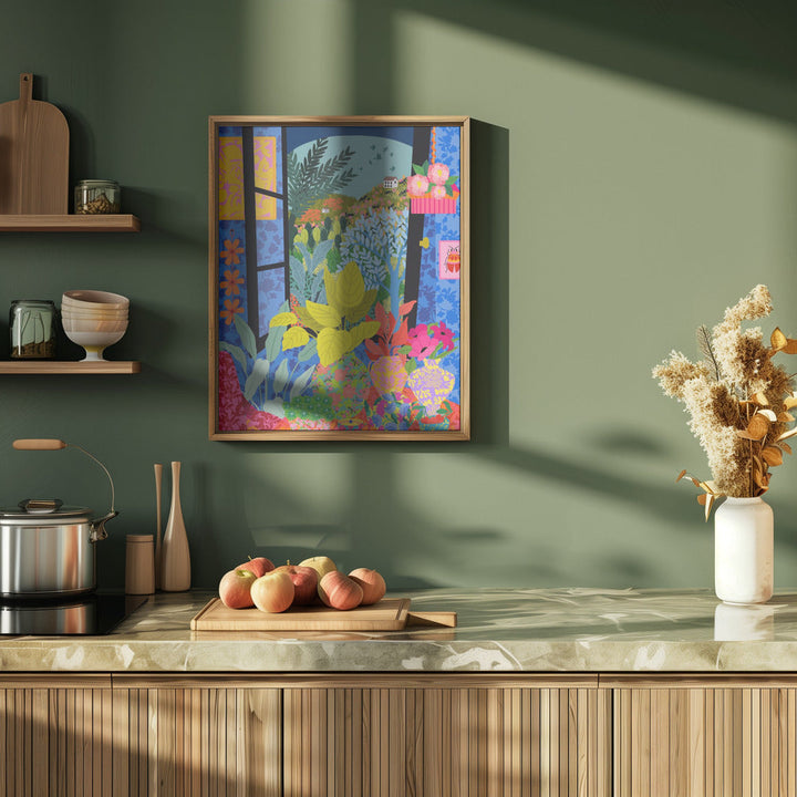9933x14043 Din 85 View From My Window - Stretched Canvas, Poster or Fine Art Print I Heart Wall Art