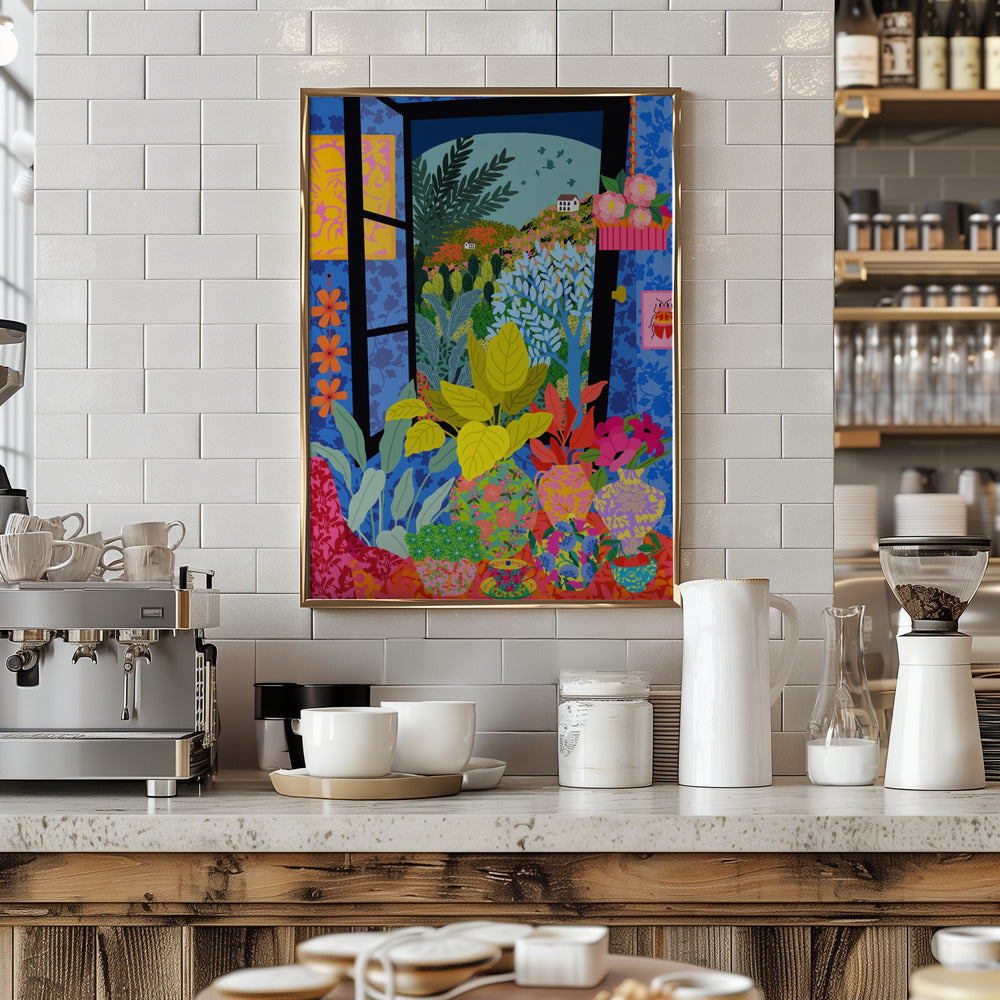 9933x14043 Din 85 View From My Window - Stretched Canvas, Poster or Fine Art Print I Heart Wall Art