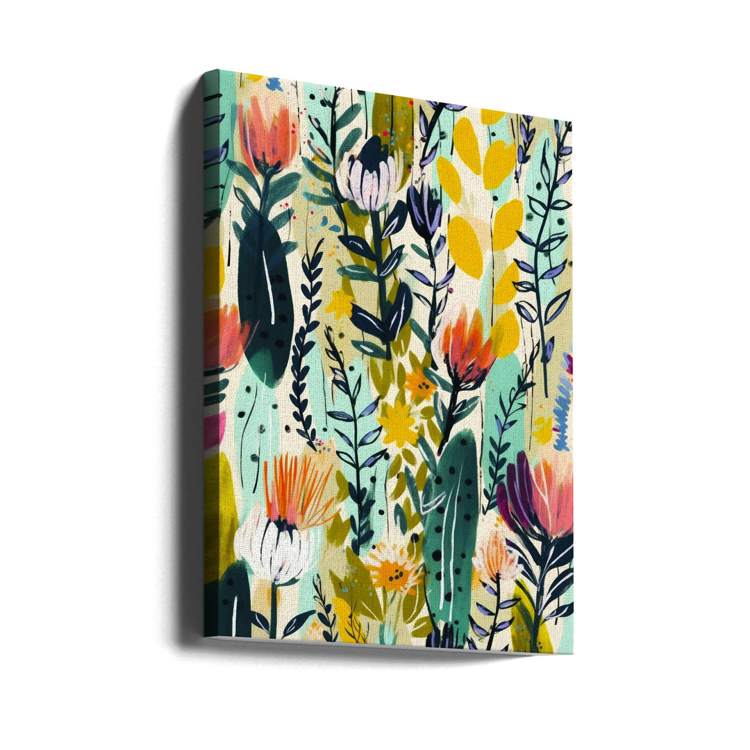 Rain Of Flowers - Stretched Canvas, Poster or Fine Art Print I Heart Wall Art