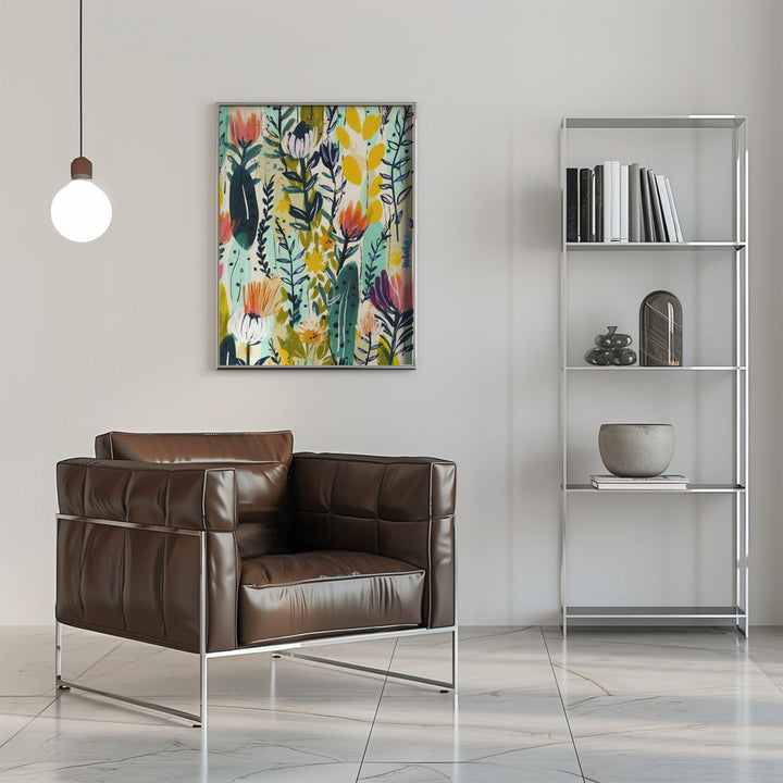 Rain Of Flowers - Stretched Canvas, Poster or Fine Art Print I Heart Wall Art
