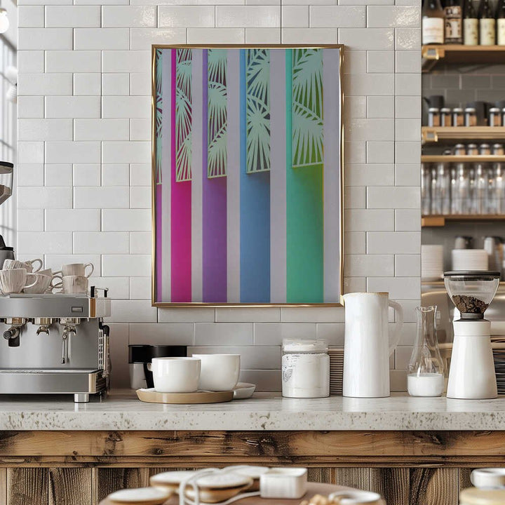 Rainbow Color Wall at The Saguaro - Stretched Canvas, Poster or Fine Art Print - I Heart Wall Art - Poster Print, Canvas Print or Framed Art Print