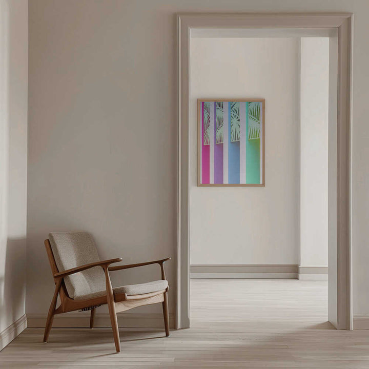 Rainbow Color Wall at The Saguaro - Stretched Canvas, Poster or Fine Art Print - I Heart Wall Art - Poster Print, Canvas Print or Framed Art Print